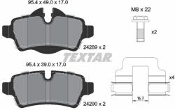 TEXTAR Sada brzdových platničiek kotúčovej brzdy TEXTAR 2428901 (2428901)