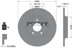 TEXTAR Brzdový kotúč TEXTAR 92160103 (92160103)
