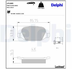 DELPHI Klocki Ham. Alfa 147 Tyl (lp1685)