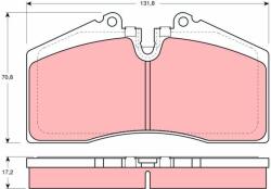 TRW Sada brzdových platničiek kotúčovej brzdy TRW GDB966 (GDB966)