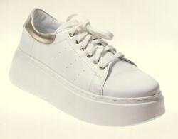 Simen 5834A Fehér-arany Átmeneti Cipő, 36-OS Méret (5834A)