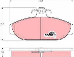 TRW Sada brzdových platničiek kotúčovej brzdy TRW GDB482 (GDB482)