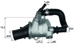 MAHLE Termostat chladenia MAHLE TI 145 88 (TI 145 88)