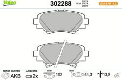VALEO Sada brzdových platničiek kotúčovej brzdy VALEO 302288 (302288)