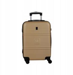 Słoń Torbalski 55 cm-es bézs kabinbőrönd erős és tágas 2, 6kg-os kódzárral (04-0401K-25)