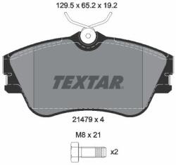 TEXTAR Sada brzdových platničiek kotúčovej brzdy TEXTAR 2147902 (2147902)