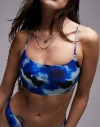 Topshop kék bikini felső top tie dye NJ1 mgj Xxs