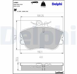 DELPHI Klocki Ham. Mercedes C W202 (lp881)