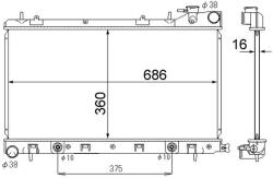 MAHLE Chladič motora MAHLE CR 1874 000S (CR 1874 000S)