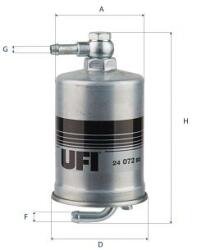 UFI Palivový filter UFI 24.072. 00 (24.072.00)