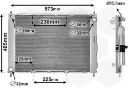 VAN WEZEL Chladič motora VAN WEZEL 4300M405 (4300M405)