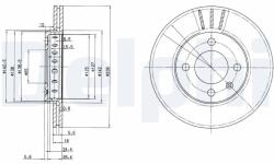 DELPHI Tarcza Ham. Vw Polo (bg2982)