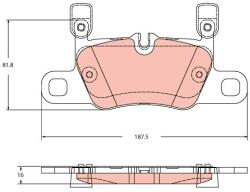 TRW Sada brzdových platničiek kotúčovej brzdy TRW GDB2369 (GDB2369)