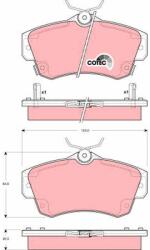 TRW Sada brzdových platničiek kotúčovej brzdy TRW GDB4118 (GDB4118)