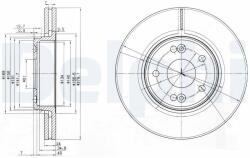 DELPHI Tarcza Ham. Renault Laguna Ii (bg3733)