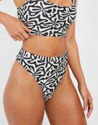 Boohoo Bikini Alsó Print Kontraszt Magas Állapot NG2 cva Xs
