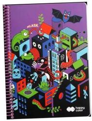 Happy Color Spirálos Jegyzettömb A4/80K Me&city 1 Rács Happy Color (4742 2030 ME1)