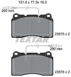 TEXTAR Sada brzdových platničiek kotúčovej brzdy TEXTAR 2357501 (2357501)