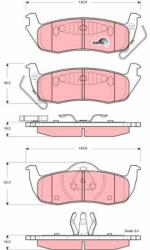 TRW Sada brzdových platničiek kotúčovej brzdy TRW GDB4137 (GDB4137)