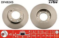 TRW Brzdový kotúč TRW DF4924S (DF4924S)