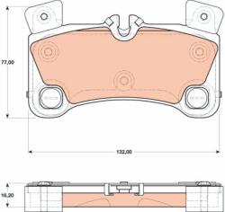TRW Sada brzdových platničiek kotúčovej brzdy TRW GDB1775 (GDB1775)