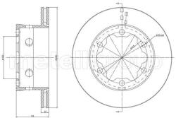 METELLI Brzdový kotúč METELLI 23-0645 (23-0645)