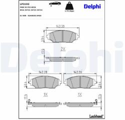 DELPHI Klocki Ham. Chevrolet Aveo 11- (lp3192)