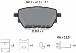 TEXTAR Sada brzdových platničiek kotúčovej brzdy TEXTAR 2298601 (2298601)