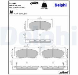 DELPHI Klocki Ham. Honda Cr-v Iii 07- (lp2046)