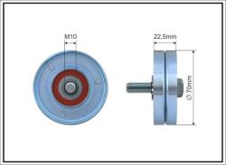 CAFFARO Vratná/vodiaca kladka rebrovaného klinového remeňa CAFFARO 67-90 (67-90)