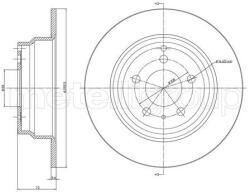 METELLI Brzdový kotúč METELLI 23-0376C (23-0376C)