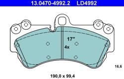 ATE Sada brzdových platničiek kotúčovej brzdy ATE 13.0470-4992.2 (13.0470-4992.2)