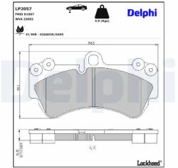 DELPHI Klocki Ham. Vw Touareg 02- (lp2057)