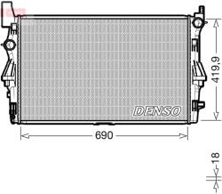 DENSO Chladič motora DENSO DRM17114 (DRM17114)