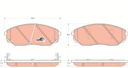 TRW Sada brzdových platničiek kotúčovej brzdy TRW GDB3343 (GDB3343)