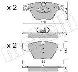 METELLI Sada brzdových platničiek kotúčovej brzdy METELLI 22-0918-0 (22-0918-0)
