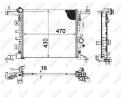 NRF Chladič motora NRF 58477 (58477)
