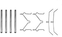 TRW Súprava príslušenstva, obloženie kotúčovej brzdy TRW PFK208 (PFK208)