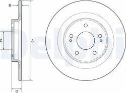 DELPHI Tarcza Ham. Mitsubishi Asx 10- Tyl (bg4924c)