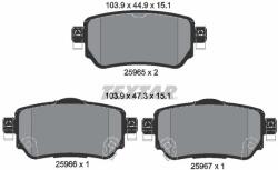 TEXTAR Sada brzdových platničiek kotúčovej brzdy TEXTAR 2596501 (2596501)