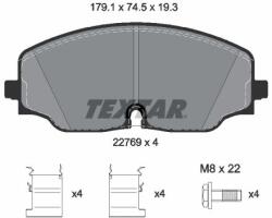 TEXTAR Sada brzdových platničiek kotúčovej brzdy TEXTAR 2276901 (2276901)