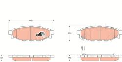 TRW Sada brzdových platničiek kotúčovej brzdy TRW GDB3373 (GDB3373)