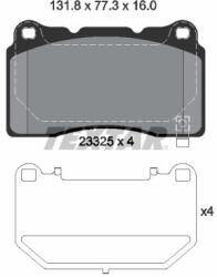 TEXTAR Sada brzdových platničiek kotúčovej brzdy TEXTAR 2332502 (2332502)