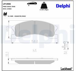 DELPHI Klocki Ham. Jeep Cherokee (lp1906)