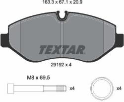 TEXTAR Sada brzdových platničiek kotúčovej brzdy TEXTAR 2919209 (2919209)