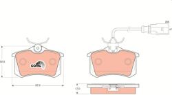 TRW Sada brzdových platničiek kotúčovej brzdy TRW GDB1415 (GDB1415)