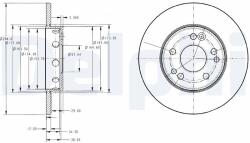 DELPHI Tarcza Ham. Merc W124/202 (bg2314)