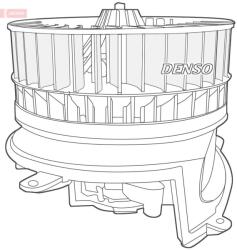 DENSO Vnútorný ventilátor DENSO DEA17006 (DEA17006)