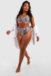Boohoo Bikini Alsó Magas Állapot Animal Print NG2 byj 48