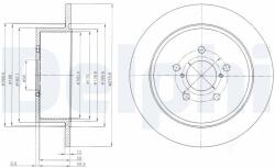 DELPHI Tarcza Ham. Subaru Legacy 03- (bg4129)